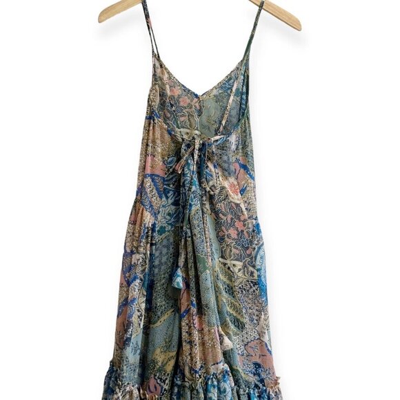 Misa Kali Dress In Blue Print, Maxi dress, Size XS, New, with tag - Picture 10 of 16